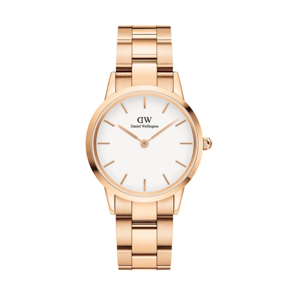 Daniel Wellington rose gold Iconic Link watch